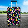 thumbnail image 3 of Luggage Cover,Anti-scratch Dustproof Suitcase Cover Elastic Seersucker Print Luggage Protector, 3 of 3