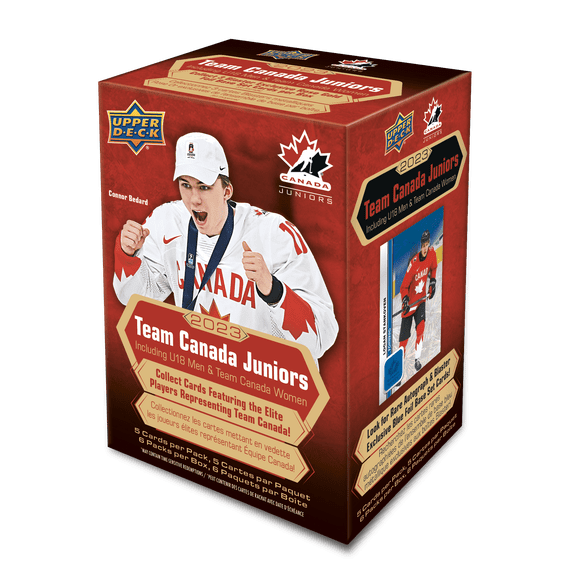 2023 Upper Deck Team Canada Juniors Hockey boîte de Mass Blaster cartes de hockey