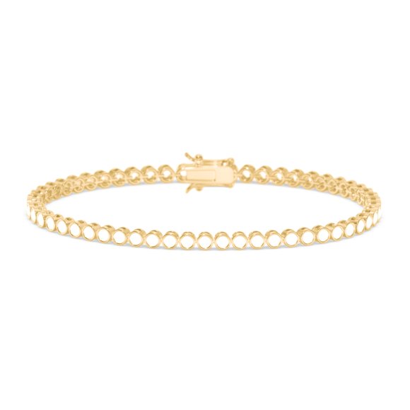 Round Cubic Zirconia Tennis Bracelet