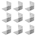 thumbnail image 1 of 10 Pcs Support d'Angle en L Attache d'Angle en Métal pour Armoires en Bois, 1 of 8