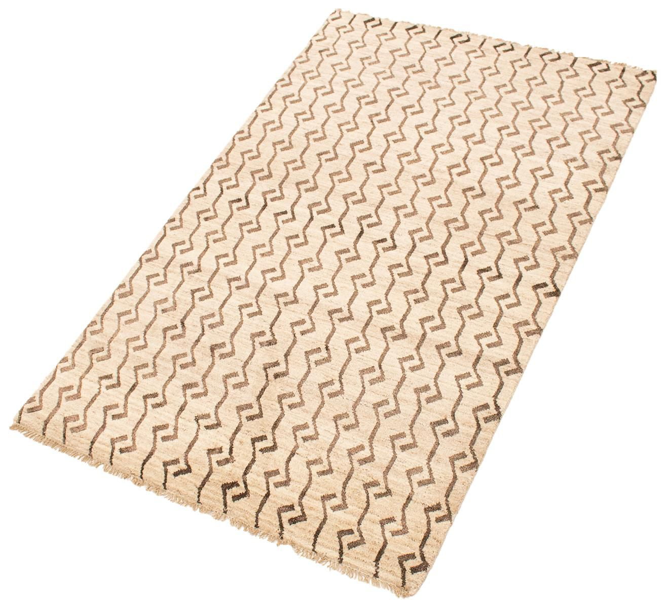 ECARPETGALLERY 5'1" x 8'0" Moroccan Tangier Hand-knotted Area Rug for Living Room, Dining Room and Bedroom in Ivory