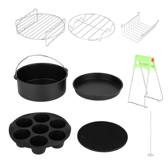 Friteuse à Air Chaud, Accessoires de Friteuse à Air 8 Po, Friteuse à Air Durable Crêpe pour Pizza Aliments Frites
