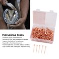thumbnail image 3 of Copper Plated Durable Horseshoe Nails Improve Health Riding Equipment 250Pcs, 3 of 7