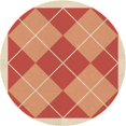 thumbnail image 1 of Ahgly Company Machine Washable Indoor Round Transitional Yellow Area Rugs, 4' Round, 1 of 7