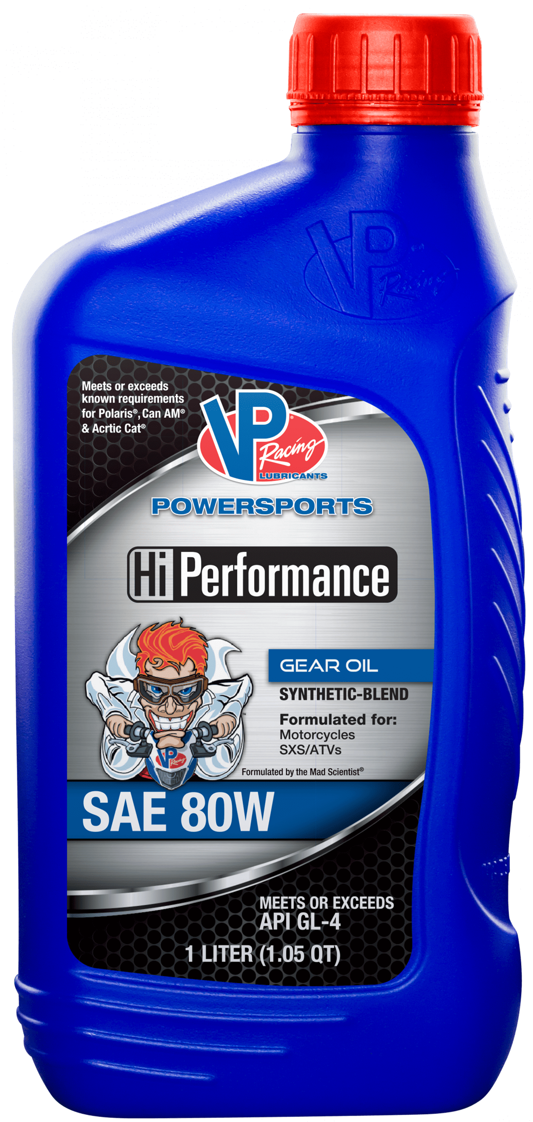 VP Racing Fuels Huile pour Engrenages VP7608003 Hi-Performance; Simple; Bouteille de 1,05 Quart; SAE 80 W; Mélange Synthétique; Huile pour Engrenages API GL-5