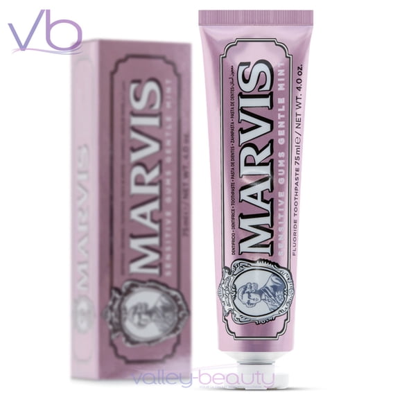 Marvis Sensitive Gums Gentle Mint | Rich and Creamy Toothpaste with Soft Minty Flavor , 75ml