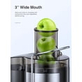 thumbnail image 2 of Juicer Machine - 800W Centrifugal Juicer Extractor with Wide Mouth 3” Feed Chute for Fruit Vegetable | Easy to Clean | Stainless Steel | BPA-free (Black), 2 of 11