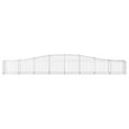 thumbnail image 2 of vidaXL Arched Gabion Baskets 20 pcs 400x50x40/60 cm Galvanised Iron, 2 of 4