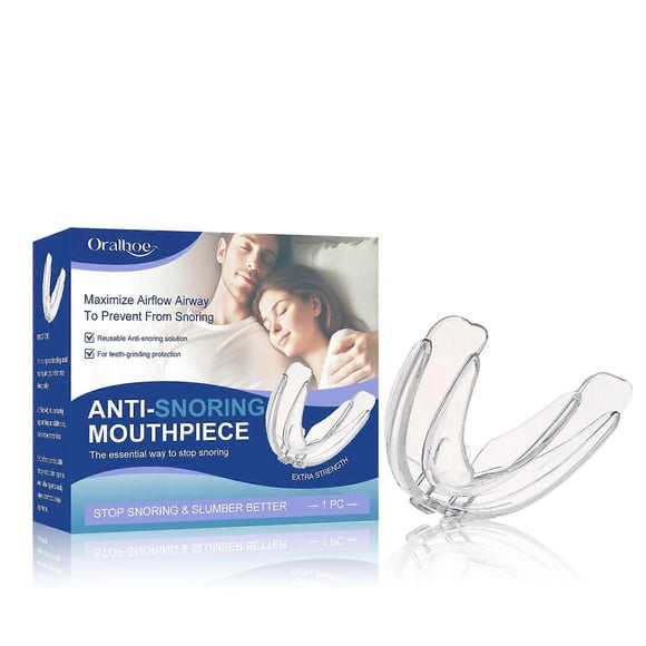 Snoring Stopper, Anti Snoring Mouthpiece Snoring Stopper, Snoring Splint Against Teeth Grinding and Snoring, Adjustable Grinding Splint for Night to I