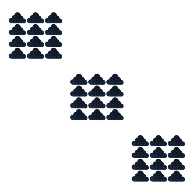 relayinert 12pcs PU Non-skid Rug Grippers For Worry-Free Flooring Experience Wide Application Grippers For Rug cloud 74*125*1mm 3Set