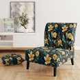 thumbnail image 2 of Designart "Twilight Serenity In The Tropics I" Gold Tropical Upholstered Accent Chair - Tropical Arm Chair For Bedroom, 2 of 7