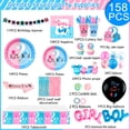 thumbnail image 2 of Gender Reveal Decorations, 138pcs Baby Gender Reveal Party Supplies Tableware - Boy or Girl Banner Balloons Photo Props Cake Topper Tablecloth Plates Napkins Cups for Party Set, 2 of 7