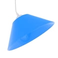 thumbnail image 3 of Milaget Suspension Moderne en Forme de Cône Abat-Jour Lustre Bleu, 3 of 9