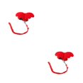 thumbnail image 1 of mmirethe 1/2/3/5 Angel Wing Rabbit Harness Cat Pet Leash Training Rope Outside Walking Accessories Clothes for Duck Hen Red XS 2PCS, 1 of 1