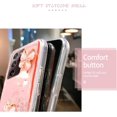 thumbnail image 3 of Case for iPhone 11, For Apple iPhone 11 Green Smart Shockproof Glitter Crystal butterfly Wrist Strap Cover Case, 3 of 5