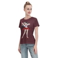 thumbnail image 4 of Women's Basic Short Sleeve T-Shirt Sailor Moon Rei Hono, 4 of 6