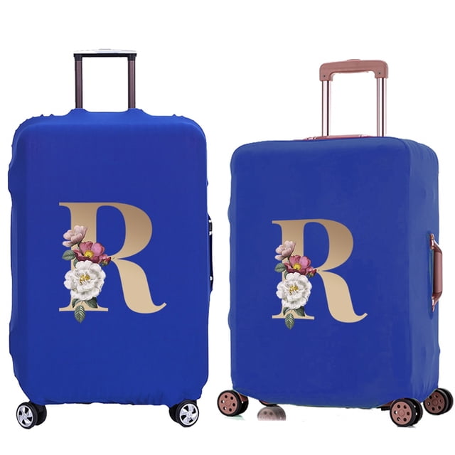 Luggage Cover Travel Suitcase Protective Cover for Trunk Case 18 '' -28 '' Foldable Elastic Suitcase Cover Gold Pattern 8gold R S