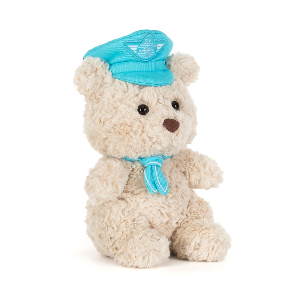 ぬいぐるみ  Bartholomew Bear Junior 'Pilot' Jellycat Harrods Exclusive Bartholomew Bear Junior Pilot Plush Toy