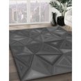thumbnail image 3 of Ahgly Tapis d'Intérieur Lavable en Machine Carré Gris Fumé, 3 Pieds Carré, 3 of 7