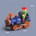 thumbnail image 2 of Classic Retro Battery Powered Children's Train Toy with Omnidirectional Movement Music and Light Effects for Toddlers Educational, 2 of 4