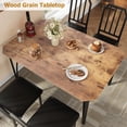 thumbnail image 4 of Yiwa Dining Table Set for 4, Kitchen Table and Chairs for 4 with with Chamfer Design, 5 Piece Dining Room Table Set with Cushion Seats for Small Space, Home Kitchen, Apartment, 4 of 7