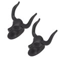 thumbnail image 4 of Robe Hook, Black 2 Pcs Towel Hook No Sliding Off No Drilling  For Kitchen, 4 of 8