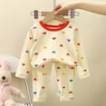 thumbnail image 2 of WEAIXIMIUNG Christmas Solid Color Children's Hoodie Set With Thick Fall And Winter Homewear Pajamas 100, 2 of 6