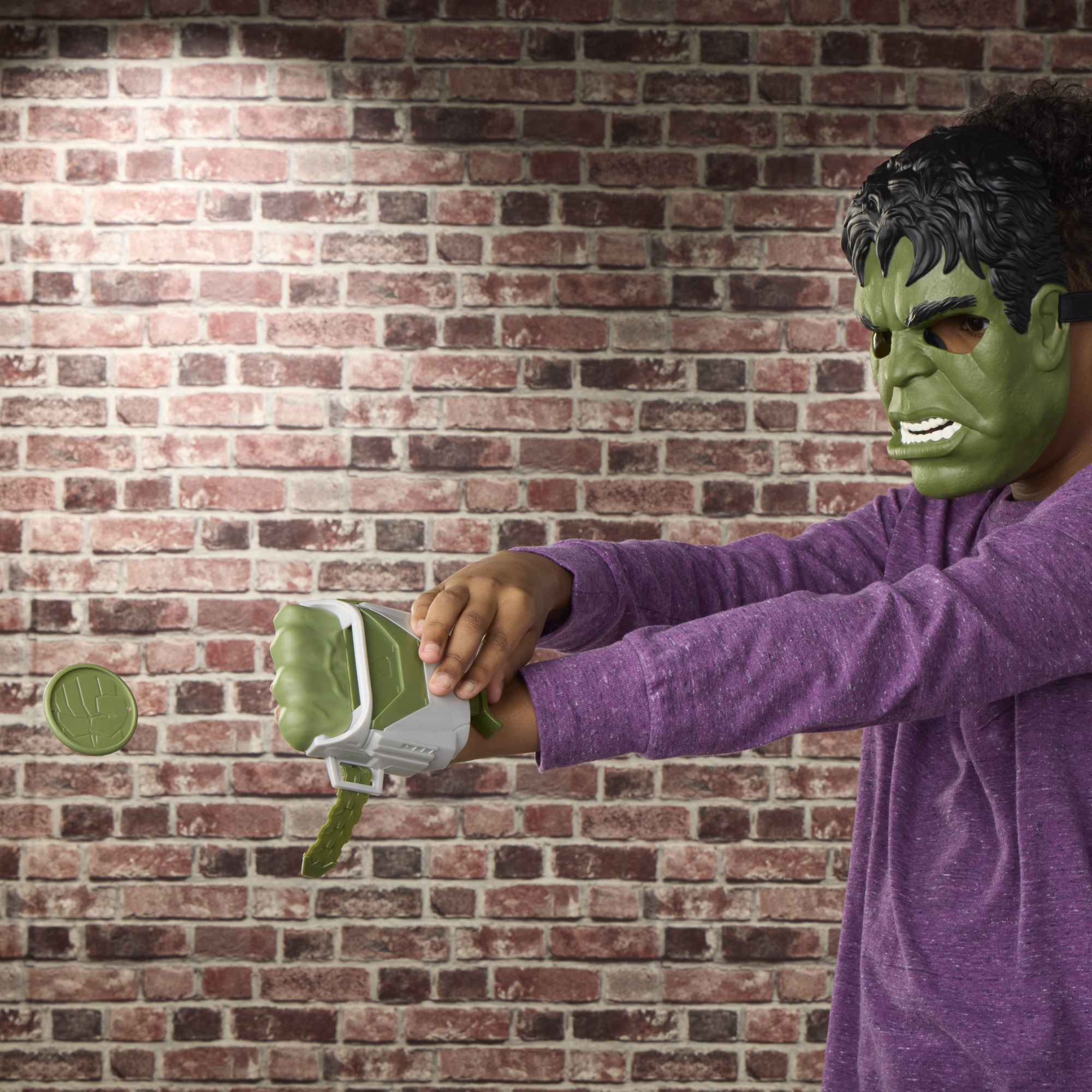 Marvel Spider-Man : Un jour nouveau Hulk Coffret Rayon gamme avec 3 jouets de déguisement