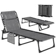 thumbnail image 1 of Outsunny Folding Lounge Chair, Reclining Tanning Chair with Adjustable Back, 1 of 10