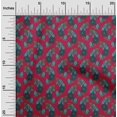 thumbnail image 1 of oneOone Coton Bio Popeline Sergé Feuilles & Imprimé Floral Imprimé par Yard 42 Pouces de Large, 1 of 4