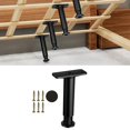 thumbnail image 2 of Bed Beams Support Foot Adjustable Bearing Bracket Bed Bottom Load Support Retainer Steel with Ascrews Bed Beams Support System for Wooden Beds 20cm-37cm, 2 of 4