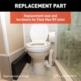 thumbnail image 3 of Lippert Joint de Toilette Components 2022121983 Flow Max; Remplacement pour Lippert Flow Max Toilettes; Joint de Bride de Plancher; Simple; avec Trousse de Montage de Toilette, 3 of 6