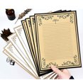 thumbnail image 4 of WHAMVOX 96PCS Vintage Writing Paper Kraft Paper for Stationery Retro Style, 4 of 5