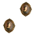 thumbnail image 4 of Baohd Picture Frame Vintage Photos Photo Holder Frames Bedroom Baroque Decor 7 Inch oval 2Set, 4 of 6