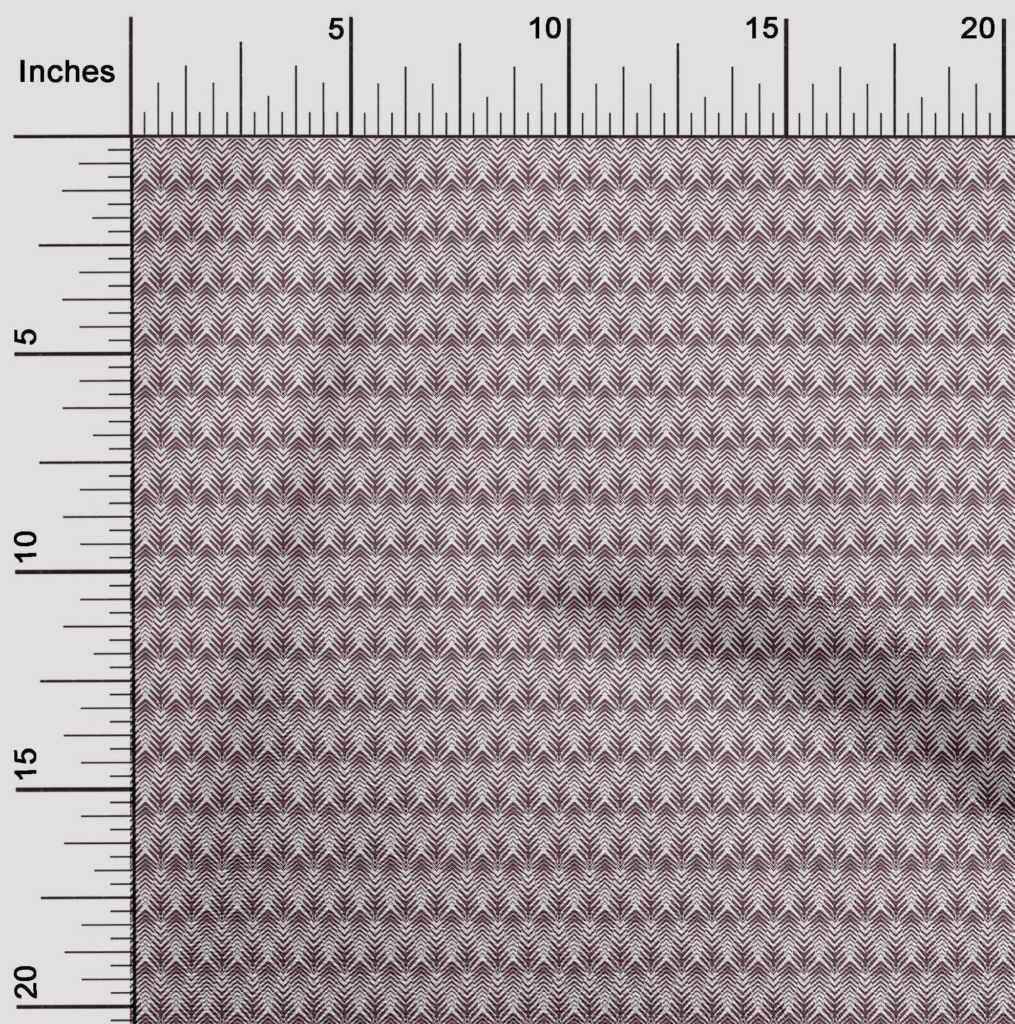 oneOone Cotton Poplin Fabric Chevron Geometric Fabric Prints by Yard 56 Inch Wide
