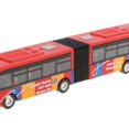 thumbnail image 3 of Esquirla 1:64 Autobus Urbain à Deux Compartiments en Alliage à Rétrofriction Voiture Collection en Métal Modèle Rouge, 3 of 8
