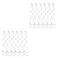 thumbnail image 3 of VONKY 6pcs/set Customized Spiral Pendant For DIY Decoration Safe Ingredients Exquisite Craft Birthday Star Spiral Pendant PVC Silver 2Set, 3 of 5