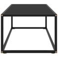 thumbnail image 2 of vidaXL Table Basse Noire avec Verre Noir 100x50x35 cm, 2 of 4