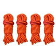 thumbnail image 4 of serony Cordon de Tente 4X Corde Réfléchissante Cordon Coupe-Vent Haute Résistance Finition Soignée Bricolage Accessoire Universel Accessoires d'Extérieur Pièce de Rechange Orange, 4 of 9