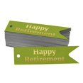 thumbnail image 1 of Inkdotpot Gold Foil Paper Hang Tags Happy Retirement Favor Tags 50 Pieces, 1 of 6