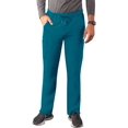 thumbnail image 1 of Adar Addition Scrubs for Men - Slim Leg Cargo Drawstring Scrub Pants - A6106 - Caribbean Blue - 3X, 1 of 8
