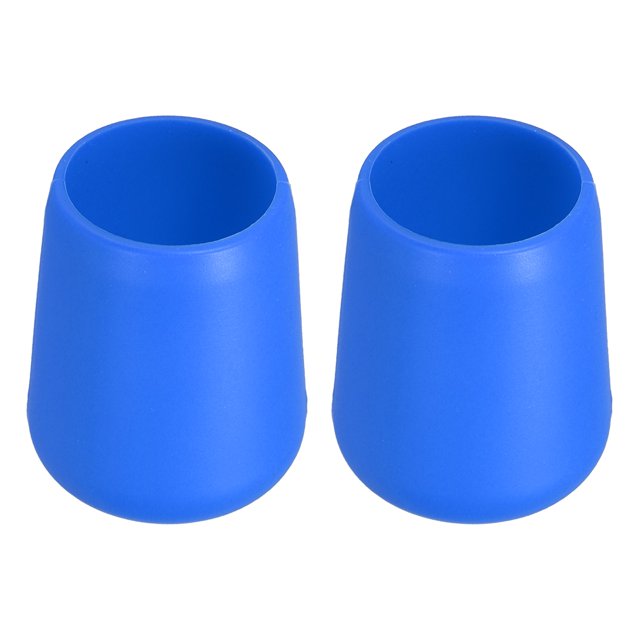 Unique Bargains 2 Pcs Silicone Fishing Rod Butt Cushion Protector Cap, Large, Blue