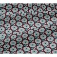 thumbnail image 4 of oneOone Cotton Jersey Maroon Fabric Florals Sewing Material Print Fabric By The Yard 58 Inch Wide, 4 of 4