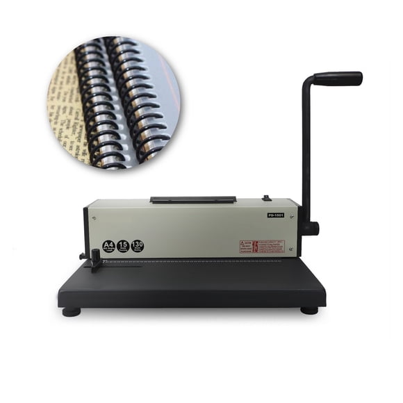 A4 Electric Spiral Binding Machine - 46 Holes, 4:1 Pitch, Office-Friendly For Books And Brochures ,Pinpoint Punching