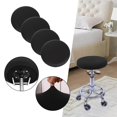 thumbnail image 4 of Coussin de Tabouret Rond Durable Doux Lavable pour Housses de Tabouret de Bar 12-18 Pouces Chaise Noir, 4 of 9