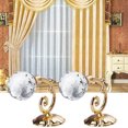 thumbnail image 2 of Agiferg 2X Grand Porte-Rideau Mural en Métal Cristal Verre pour Attache, Support de Suspension, 2 of 5