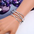 thumbnail image 3 of AMERTEER Wholesale Vintage Punk Bracelets Multilayer Geometry Hollow Open Cuff Bangle, 3 of 6