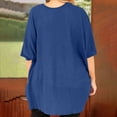 thumbnail image 3 of Plebaso Womens Plus Size Cardigan Short Sleeve Summer Cardigans Open Front Casual Blouses with Pockets, 3 of 7