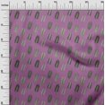 thumbnail image 3 of oneOone Velvet Magenta Fabric Leaves Sewing Craft Projects Fabric Prints By Yard 58 Inch Wide, 3 of 5