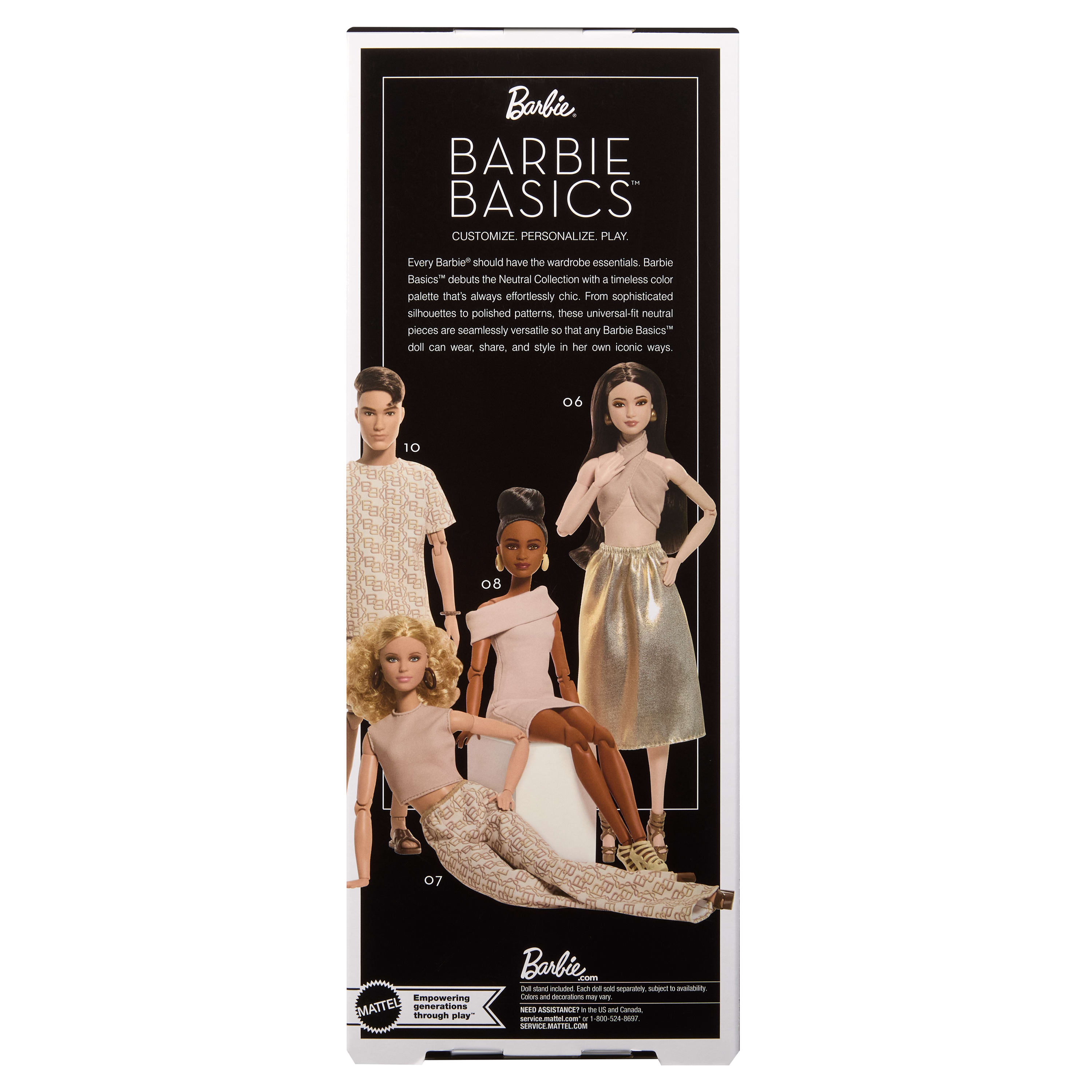 Barbie Poupée Barbie Basics Modèle 07 cheveux blonds et pantalon blanc